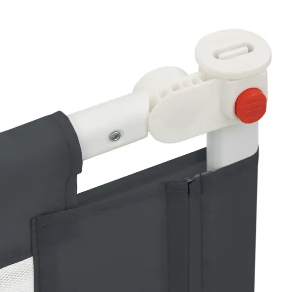 Reguleeritav voodipiire väikelapse voodile, tumehall, 140 x 25 cm, polüesterkangas ja metall – 7