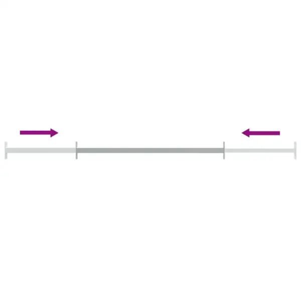Reguleeritav turvaaknatrell, hõbedane elektriliselt tsingitud teras, 710–1200 mm – 5