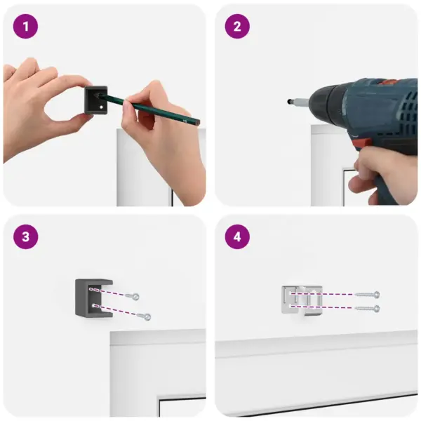 Reguleeritav hõbehall PVC Veneetsia ruloo, 213 x 110 cm – 13