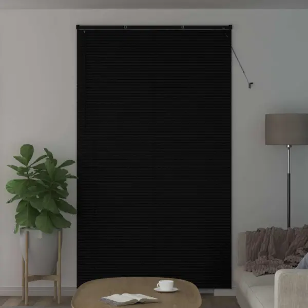 Reguleeritav Veneetsia ruloo, must PVC, 213 x 160 cm – 3