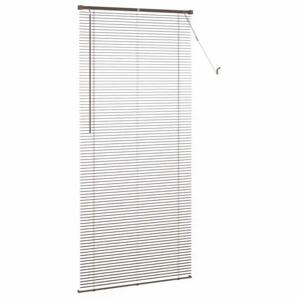 Reguleeritav PVC Veneetsia ruloo, tumepruun mustriga, 213 x 90 cm – 5