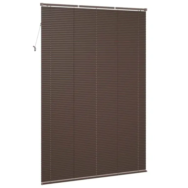 Reguleeritav PVC Veneetsia ruloo, tumepruun mustriga, 213 x 160 cm – 6