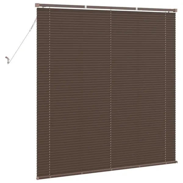 Veneetsia ruloo, reguleeritav tumepruun mustriga PVC, 150 x 150 cm – 6