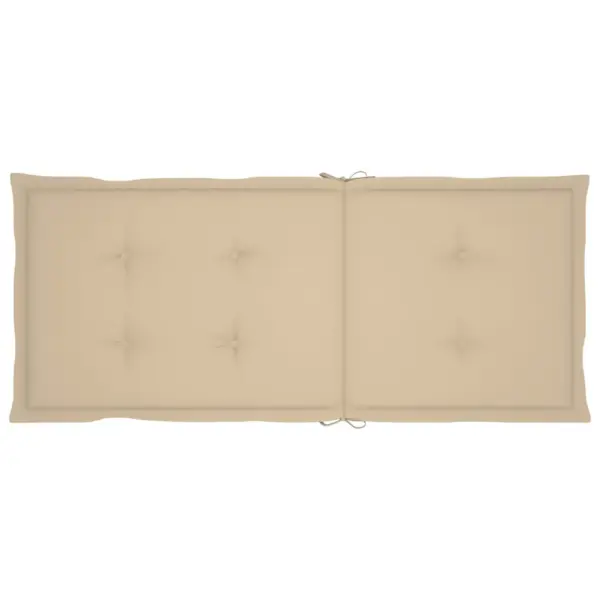 Reguleeritava seljatoega kokkupandavad aiatoolid patjadega, 4 tk, õliviimistlusega akaatsiapuit, beežid padjad, 57 x 69 x 111 cm – 8