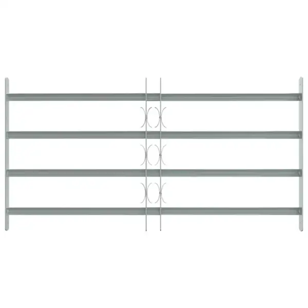 Reguleeritavad aknatrellid, tsingitud teras, 4 põiklatti, hõbedane, laius 700–1050 mm, kõrgus 600 mm – 2