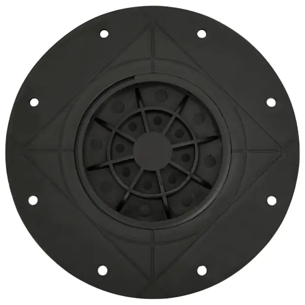 Reguleeritavad põrandaplaadi tugijalad, 10 tk, must polüpropüleen, 20–30 mm – 8