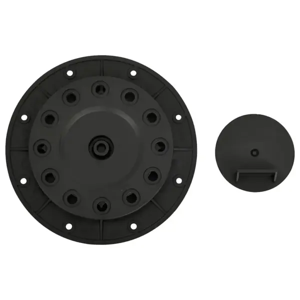 Reguleeritavad põrandaplaadi tugijalad, 10 tk, must polüpropüleen, 20–30 mm – 9