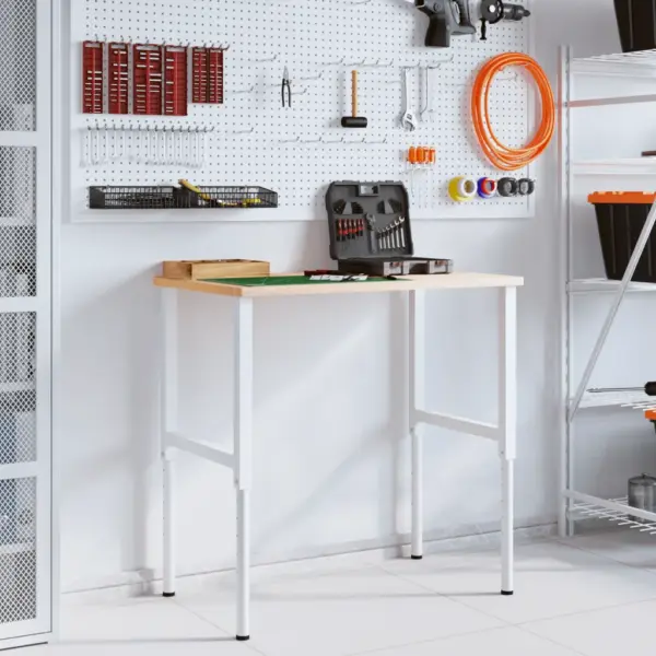 Reguleeritavad metallist tööpingi raamid, 2 tk, hall, 55 x (69–95,5) cm – 3