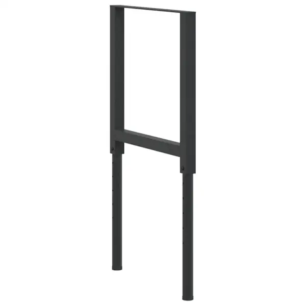 Reguleeritavad metallist tööpingi raamid, 2 tk, must, 55 x (69–95,5) cm – 5