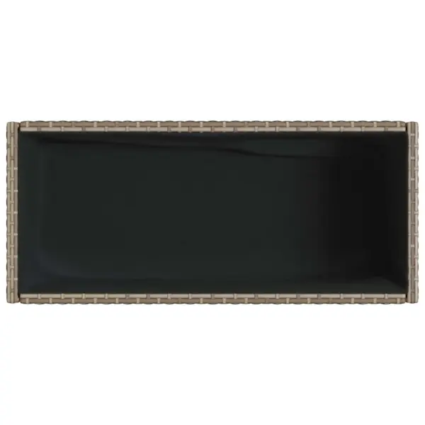 Riiuliga aia taimekast, hall polürotang, 70 x 28 x 70 cm – 8