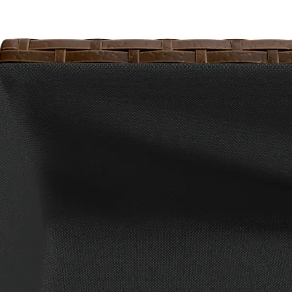 Riiuliga kõrgendatud aia taimekast, pruun polürotang, 90 x 40 x 75 cm – 9