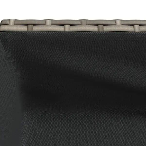 Hall polürotangist riiuliga aia taimekast, 90 x 40 x 75 cm – 9