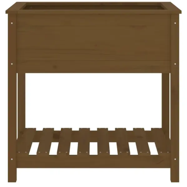 Riiuliga meekarva taimekast männipuidust, 82,5 x 54 x 81 cm – 5