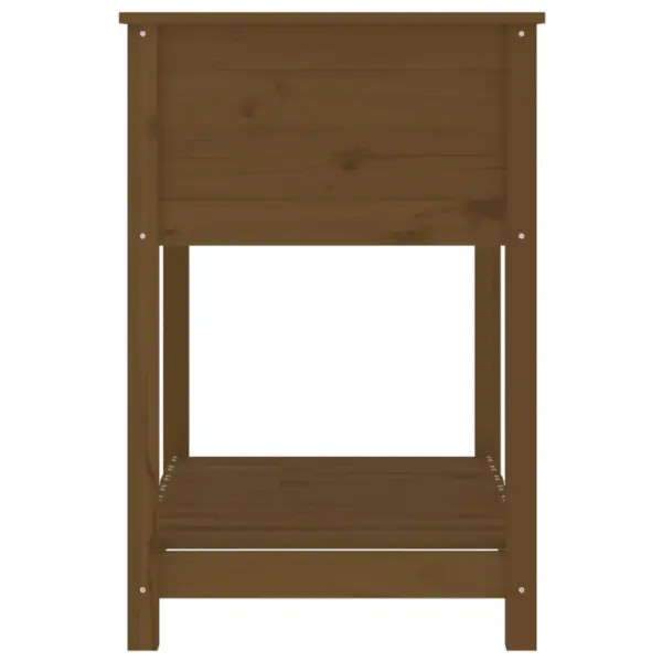 Riiuliga meekarva taimekast männipuidust, 82,5 x 54 x 81 cm – 6