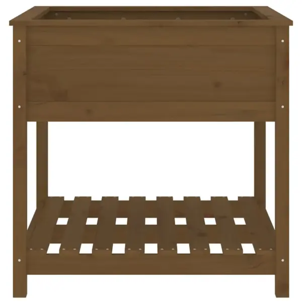 Riiuliga taimekast meekarva männipuidust, 82,5 x 82,5 x 81 cm – 5