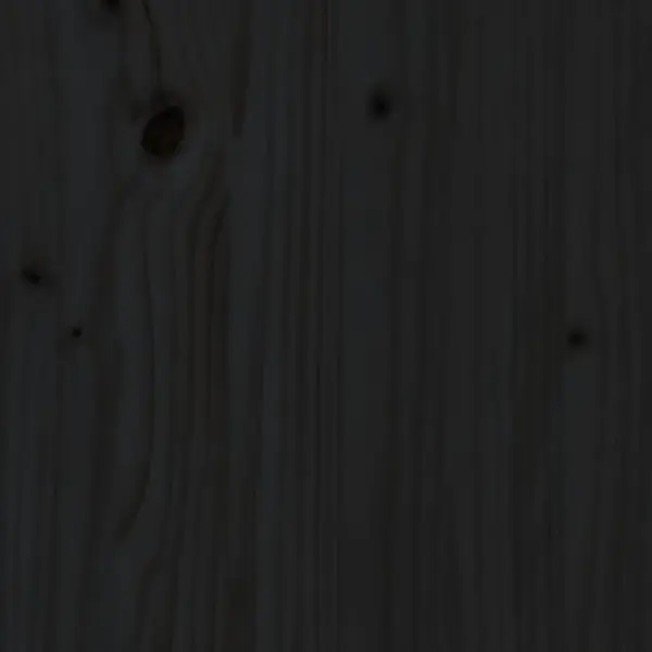 Kõrgendatud riiuliga taimekast, must männipuit, 111,5 x 34,5 x 81 cm – 7