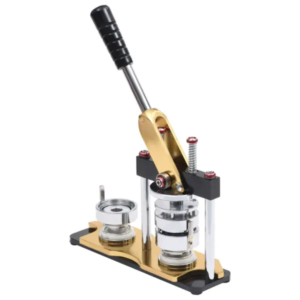 Rinnamärgimasin pööratava alusega, 58 mm stantsid, 500 tk rinnamärgi toorikuid – 6