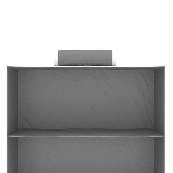 Rippuvad kapikorrastajad 6 riiuliga, 2 tk, hall-valge kangas, 30 x 15 x 80 cm – 8