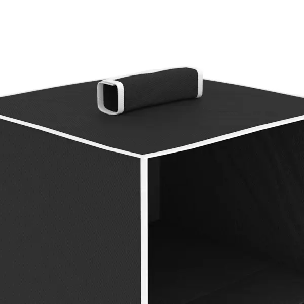 Rippuvad kapikorraldajad 4 riiuliga, 2 tk, must-valge polüester, 30 x 30 x 84 cm – 7