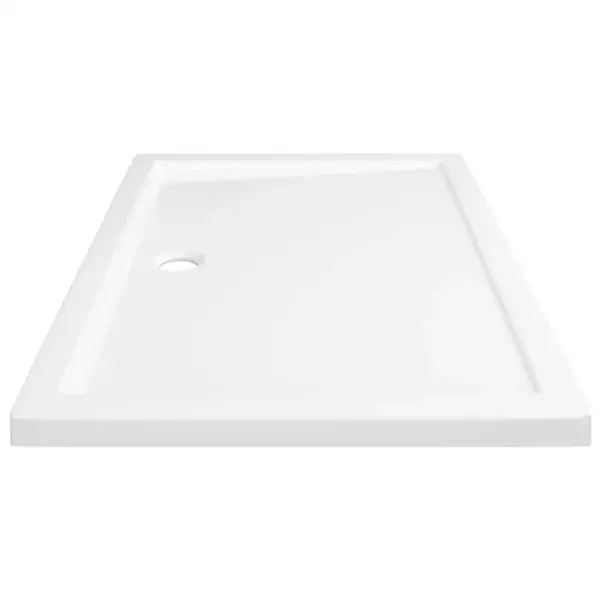 Ristkülikukujuline dušialus madala lävega, klaaskiust tugevdusega ABS, valge, 70 x 100 cm – 5