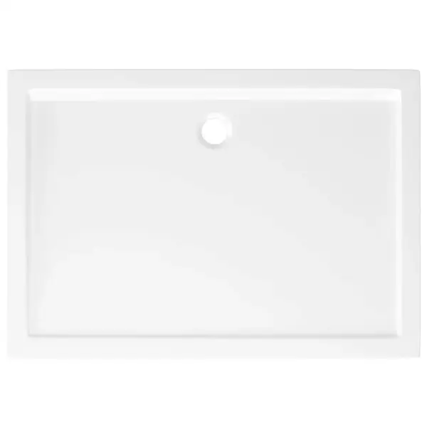 Ristkülikukujuline dušialus madala lävega, klaaskiust tugevdusega ABS, valge, 70 x 100 cm – 6