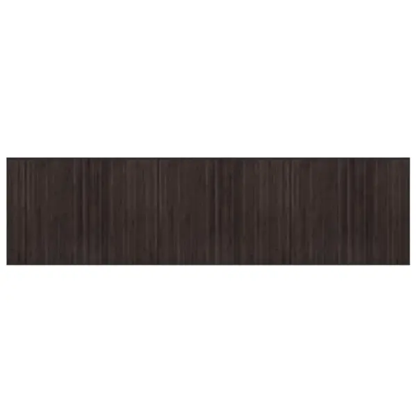 Ristkülikukujuline bambusvaip, tumepruun, libisemiskindla tagusega, 80 x 300 cm – 2