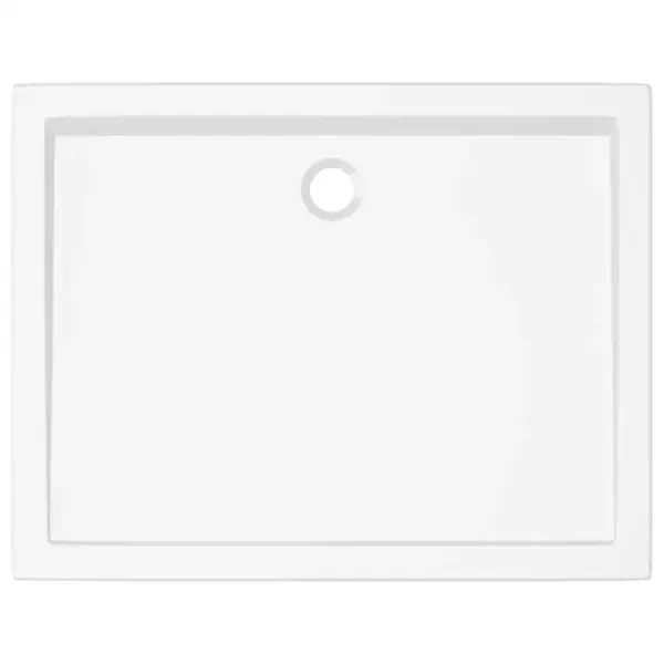 Ristkülikukujuline dušialus madala lävega, klaaskiust tugevdusega ABS, valge, 70 x 90 cm – 5