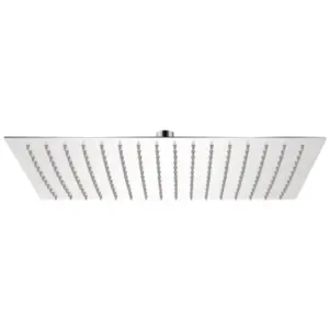 Ristkülikukujuline roostevabast terasest dušiotsak, 40 x 30 cm, hõbedane