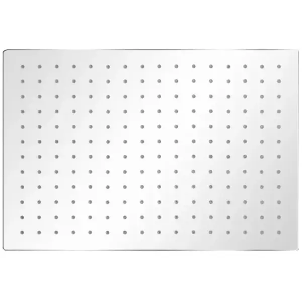 Ristkülikukujuline roostevabast terasest dušiotsak, 40 x 30 cm, hõbedane – 2