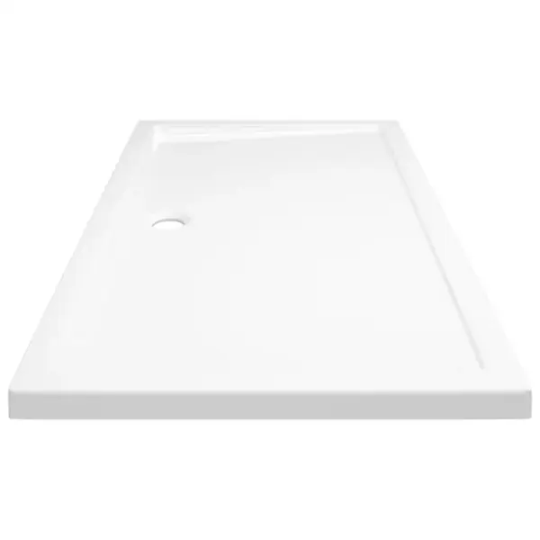 Ristkülikukujuline madala lävega dušialus, valge klaaskiuga tugevdatud ABS, 70 x 120 cm – 5