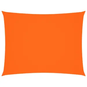 Ristkülikukujuline veekindel päikesepuri, oranž, 5 x 6 m, PU-kattega oxford-kangas
