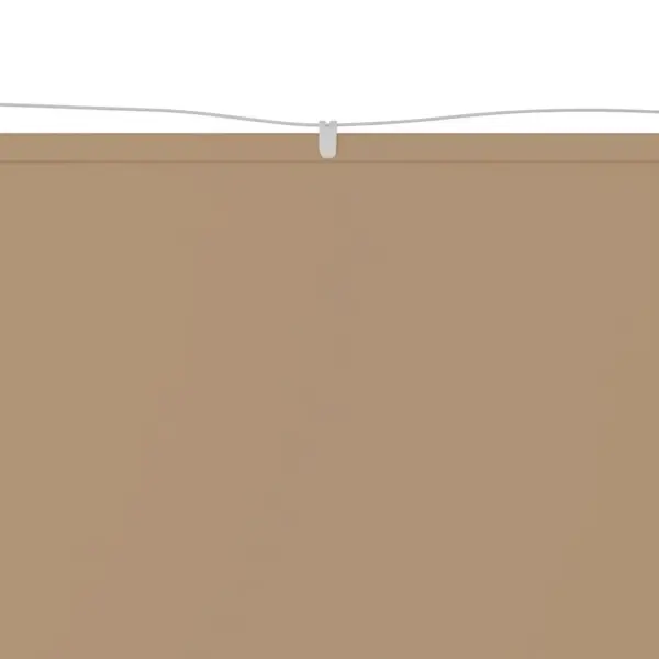 Rõdu privaatsussirm, pruunikashall Oxford-kangas, 140 x 600 cm – 3