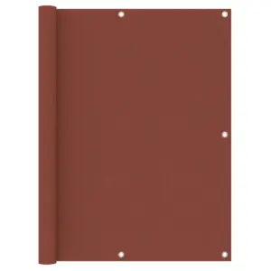 Veekindel rõdusirm terrakota, oxford-kangas, 120 x 600 cm