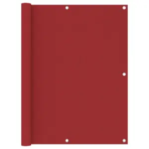 Veekindel UV-kaitsega rõdusirm, punane oxford-kangas, 120 x 400 cm