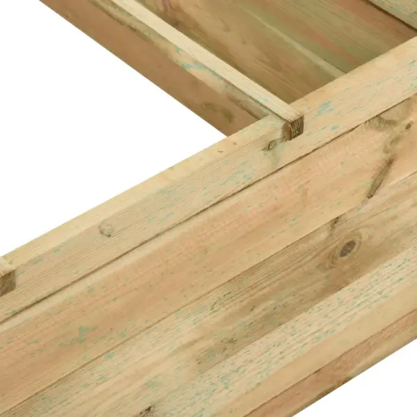 Roheimmutatud männipuidust köögiviljapeenar, 197 x 100 x 40 cm – 5