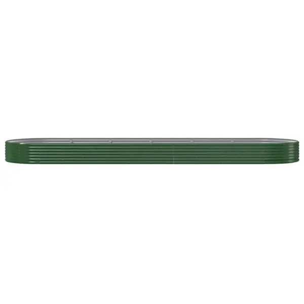 Ovaalne aia taimekast, galvaniseeritud teras, roheline, 523 x 140 x 36 cm – 3