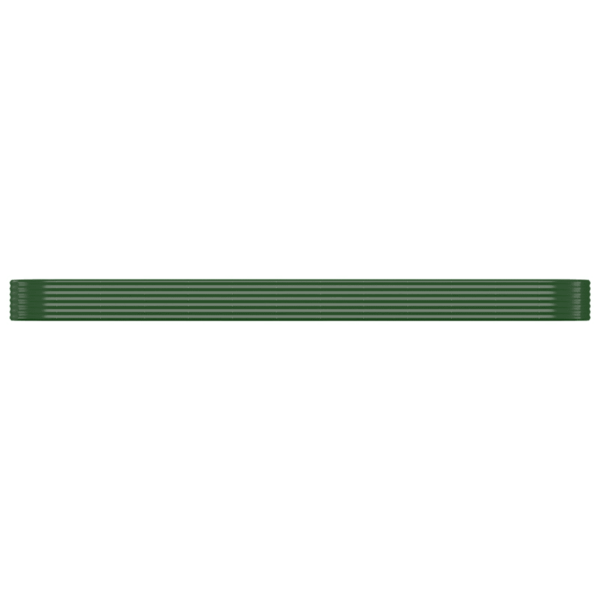 Roheline ovaalne aia taimelava galvaniseeritud terasest, 507 x 100 x 36 cm – 3