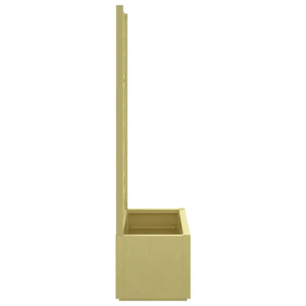 Lillekast trellisega, roheline PP, 80 x 36 x 140 cm, 80 l – 4
