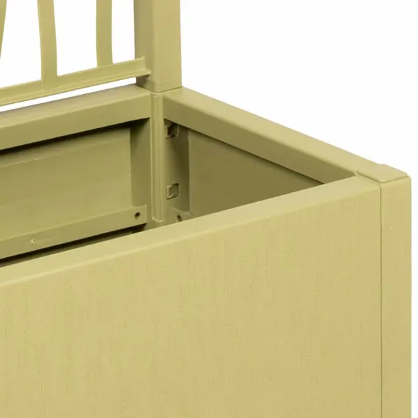 Lillekast trellisega, roheline PP, 80 x 36 x 140 cm, 80 l – 6