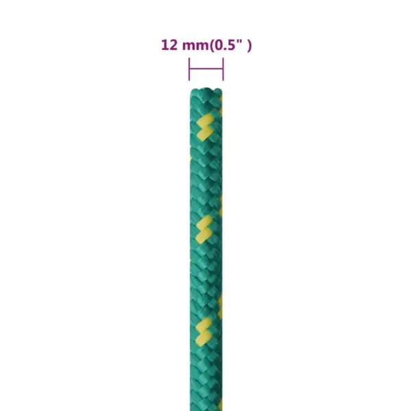 Polüpropüleenist paadiköis, roheline, 12 mm, 100 m - 6