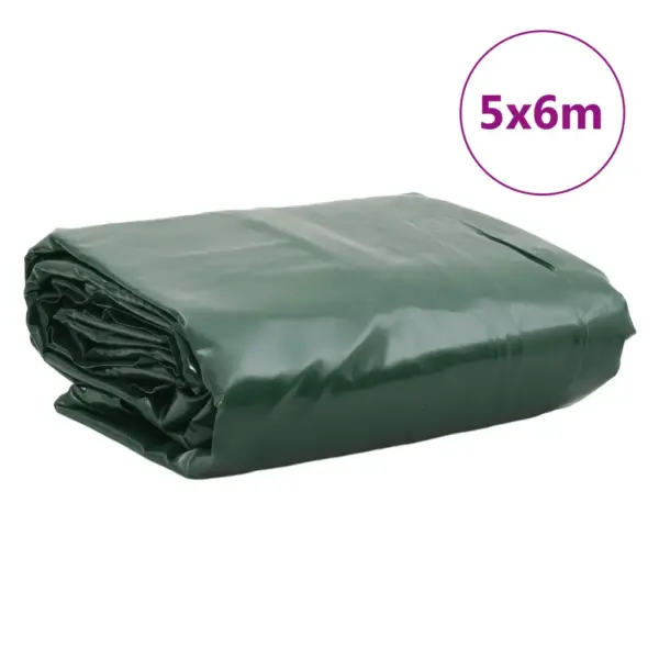 Vastupidav veekindel PVC present, roheline, 5 x 6 m, 650 g/m² – 9