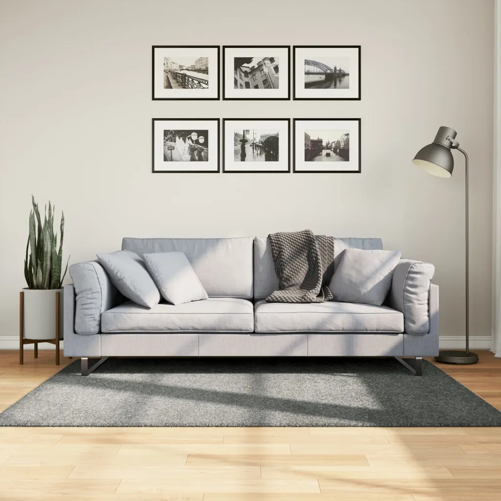 Pehme Shaggy vaip kõrge narmaga, roheline, 120 x 170 cm