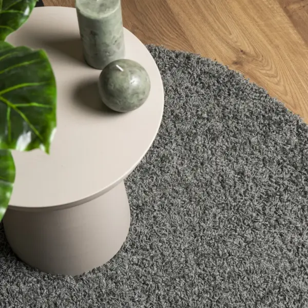 Ümmargune kõrge narmaga Shaggy vaip PAMPLONA, roheline, Ø 120 cm – 7