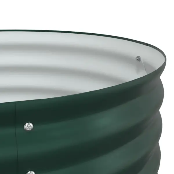 Kõrge aiapeenar terasest, roheline, 320 x 80 x 44 cm – 10