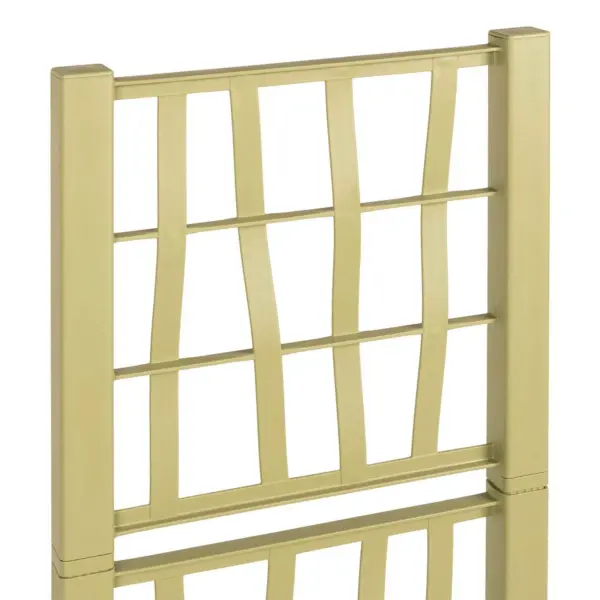 Trellisega lillekast, roheline PP-plast, 36 x 36 x 140 cm, 38 L - 7