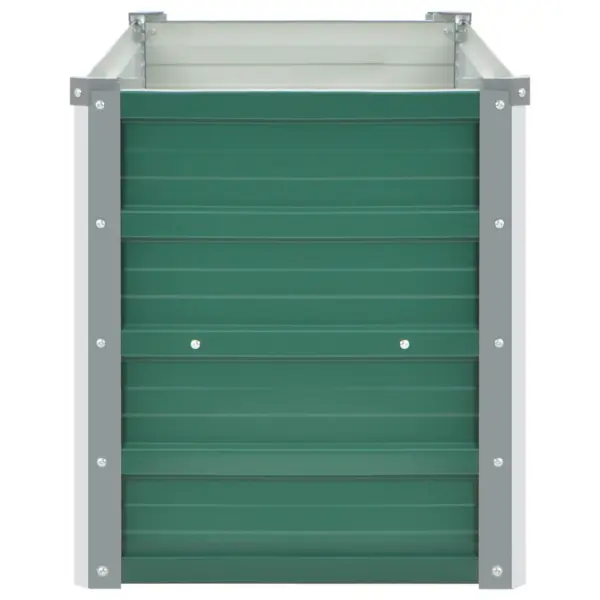 Roheline tsingitud terasest taimelava avatud põhjaga, 100 x 40 x 45 cm – 5