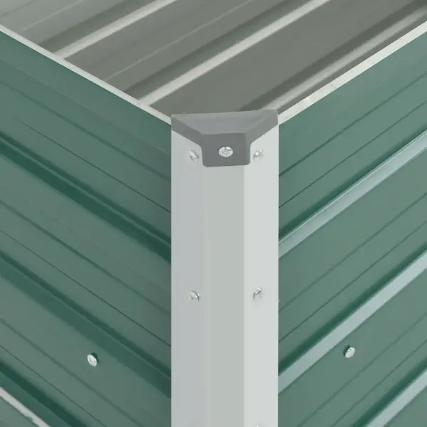 Roheline tsingitud terasest taimelava avatud põhjaga, 100 x 40 x 45 cm – 6