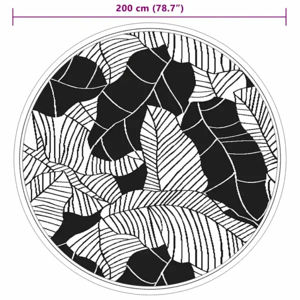 Roheline ümberpööratav välisvaip ARAKIL, polüpropüleen, Ø 200 cm – 6