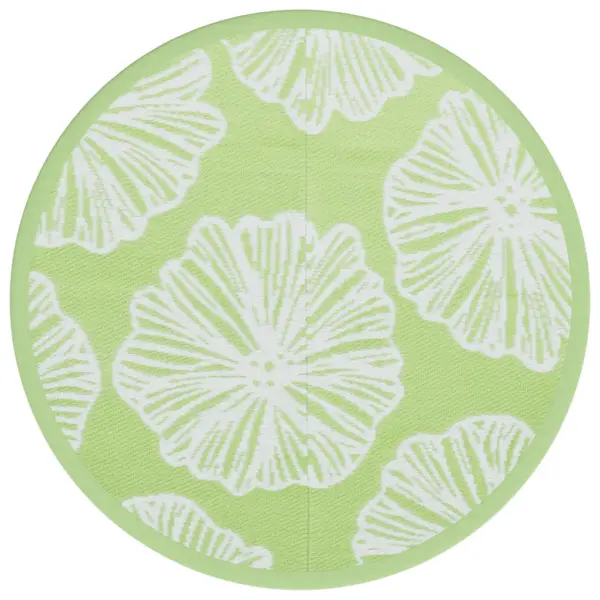 Ümmargune ümberpööratav välisvaip ARAKIL, roheline, polüpropüleen, Ø 200 cm – 2