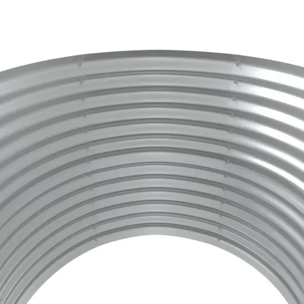 Ümmargune galvaniseeritud terasest aia taimelava, roheline, diameeter 100 cm, kõrgus 68 cm – 4